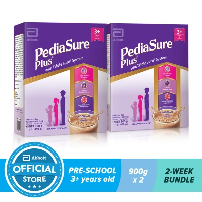 Pediasure Plus Choco 900G For Kids Above 3 Years Old Bundle of 2