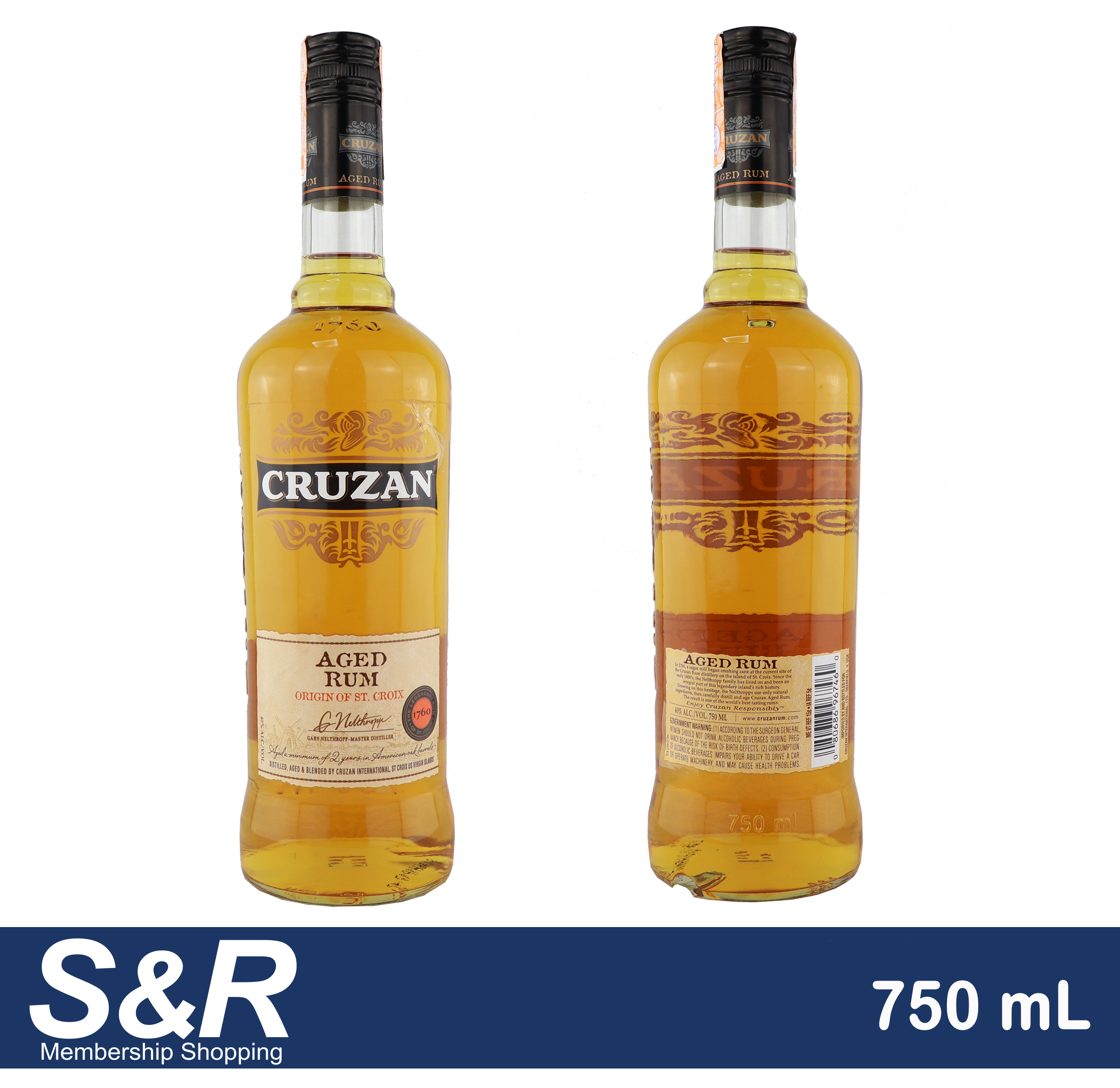 Cruzan Aged Rum Dark 750mL review and price 10082023