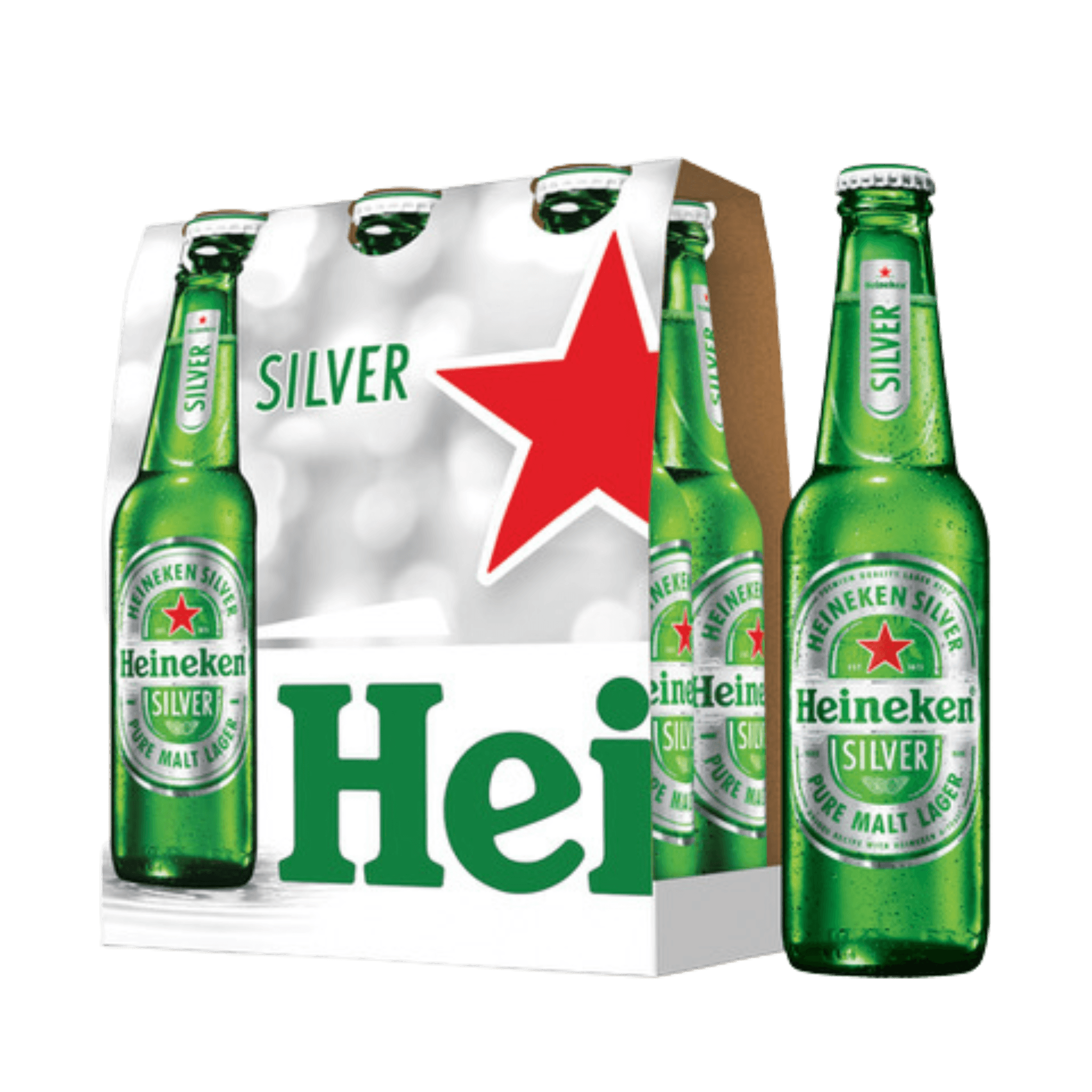 Heineken Silver 330ml Bottle 6-Pack | Lazada PH