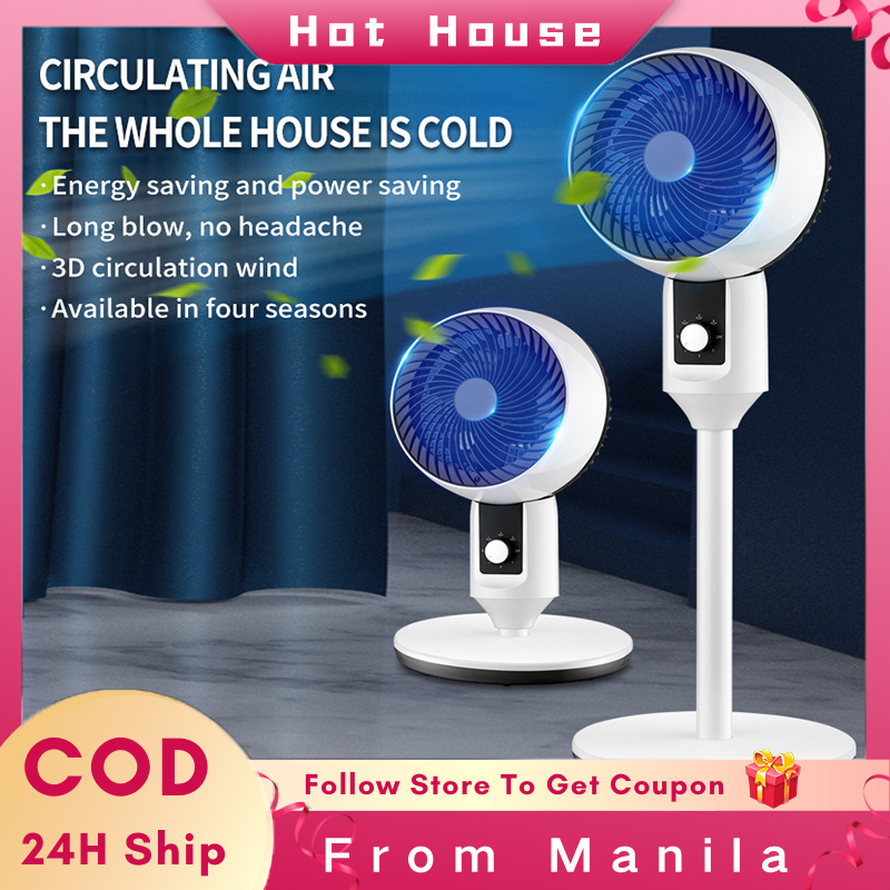 Electric Fan Turbo Air Circulation Fan 2 in 1 Stand Fan Desk Fan ...