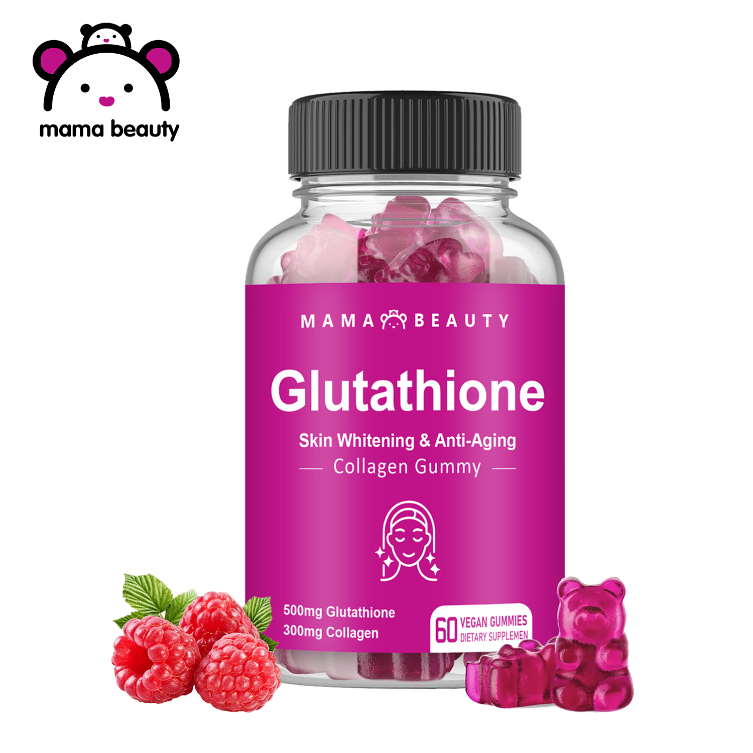 Mama Beauty Glutathione Gummies Beauty Collagen Skin Whiteing Gummy Anti  Aging Antioxidant Beauty Glutathione Skin Glowing Collagen Supplements