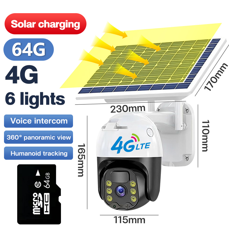 KingEagle Solar CCTV Camera 4G WIFI Outdoor Waterproof Surveillance