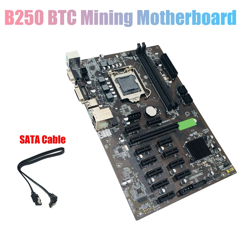 Carte Mère BTC-37 Pour Mining Crypto – 8 Slots PCIe, DDR3 – Ouverte Mais Neuve