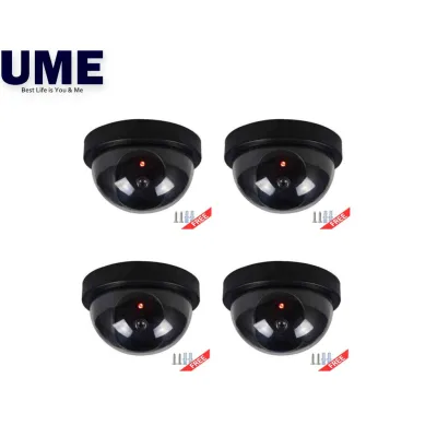 4Pcs CCTV Imitation Dummy Security Camera Fake Surveillance Camera with LED Light 6688 Set 4 UME