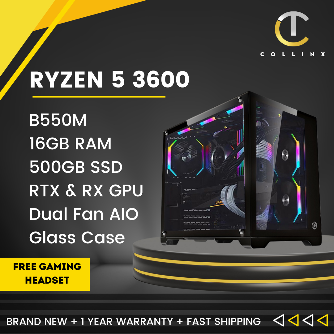 PC Gamer Ryzen 5 3600 16Gb Ram RTX 3050