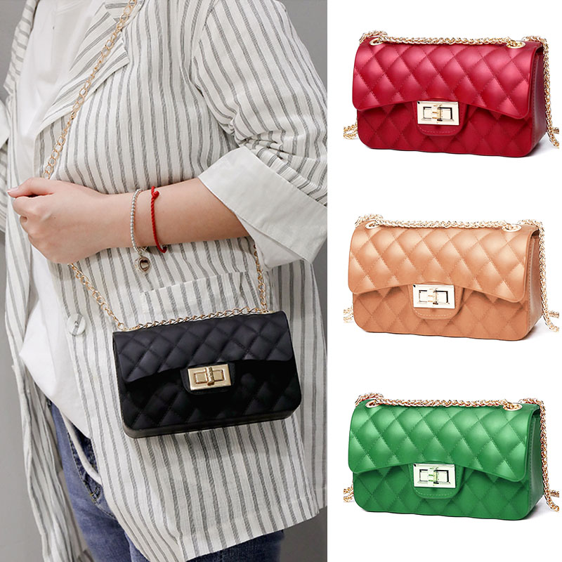 Sh1449 Luxury Chain Jelly Handbag Fashion Designer Women's Bag