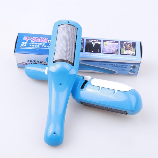 Electrostatic Brush Hair Removal Hair Absorber Blue Dry Cleaner
