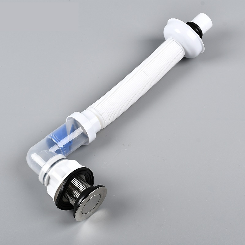 Sincecu Sink Flexible Expandable Drain Pipe Set Retractable Bathroom Kitchen Basin Drainer Sink