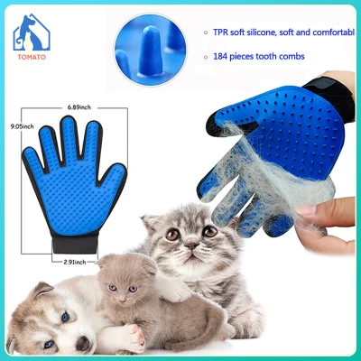 1 pcs Pet grooming gloves dog or cat hair removal brush massage and cleaning comb
