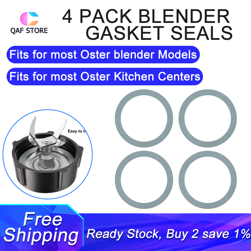 4 Pack Blender Gasket Seals for Oster and Osterizer Blender Models, Premium Blender Replacement