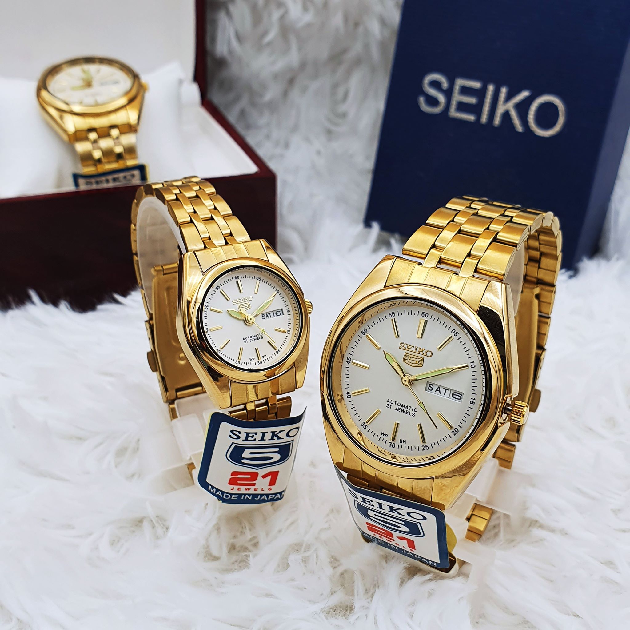 DDGWC - Seiko Day/Date Couple Watch With White Dial | Lazada PH