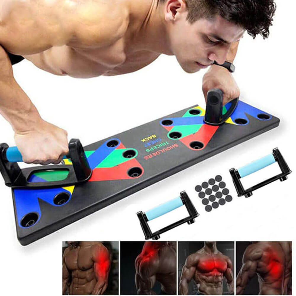 Push Up Rack Board Push-up Stand Handles Fitness Exercise Workout Gym Train New! 