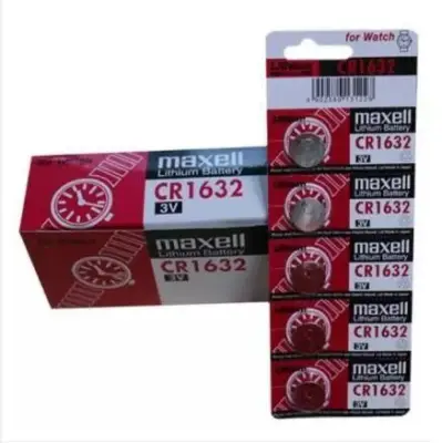 Maxell Lithium Battery CR1632 Pack of 5
