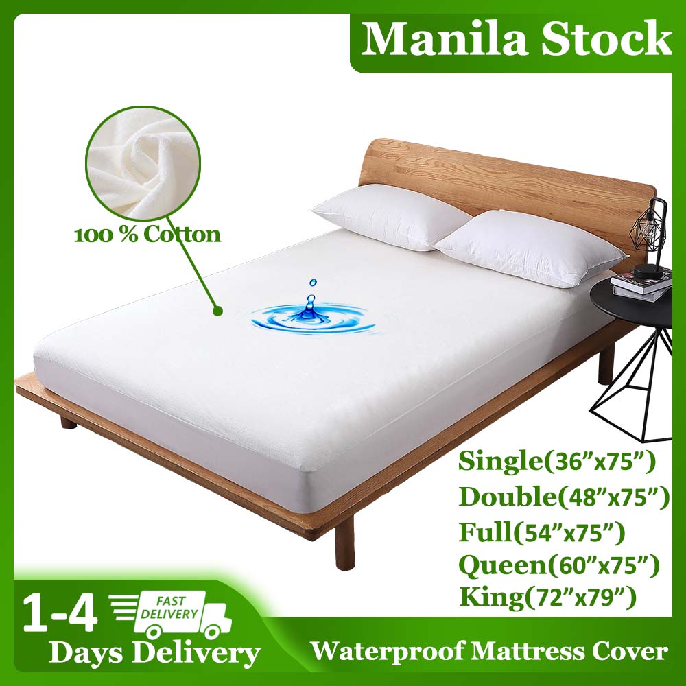 Waterproof Mattress Cover Cotton Terry Mattress Protector Bed Bug Proof