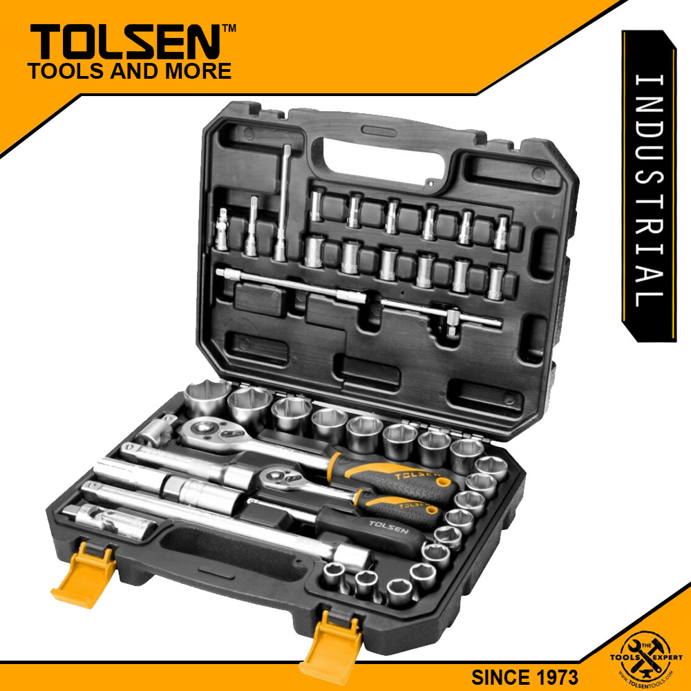 Tolsen 45pcs Socket Rachet Wrench Set (1/4