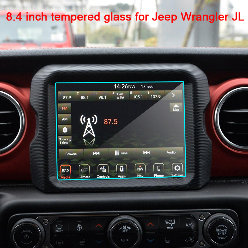 Jeep Gladiator 2020 2021 Tempered glass film protector  inch car radio  gps Auto Screen Sticker Car Accessories Screen Glass Tempered HD Film |  Lazada PH