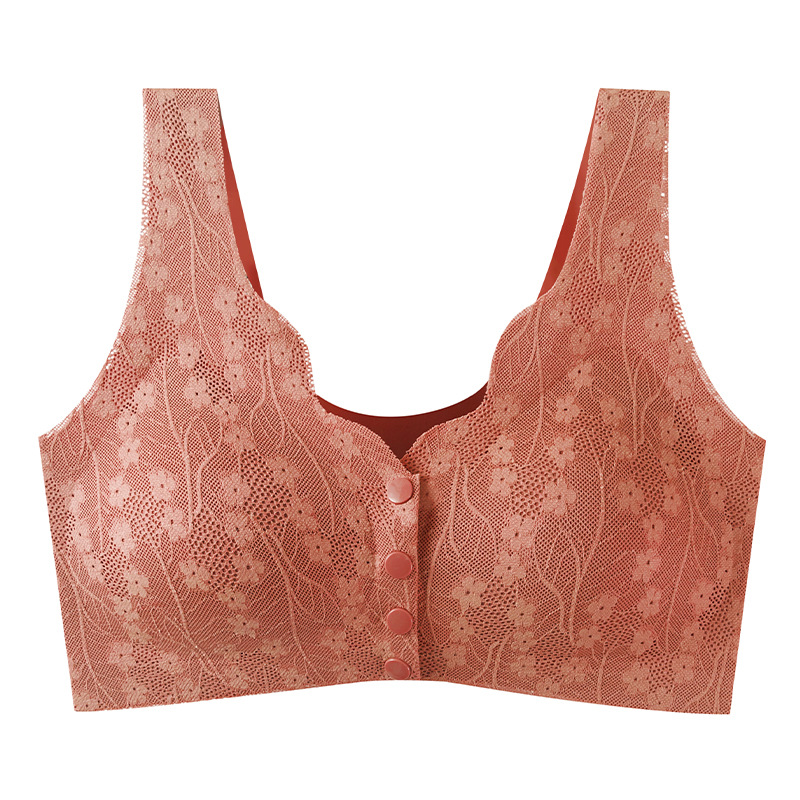 jiketai Front closure anti-sagging seamless bra for woman Push-up