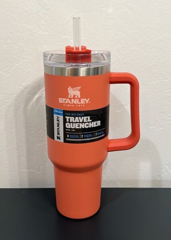 Stanley Adventure Quencher Travel Tumbler 40oz Grapefruit(Cash on