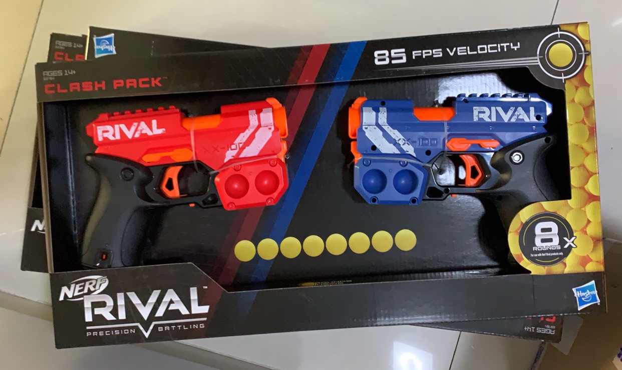Hasbro Heat competitor Nerf Rival Clash Pack knockout made a dragon