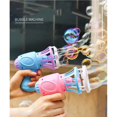 ◐ bubble-making machine，bubble play，Electric bubble machine Popular toys， Children's favorite toy