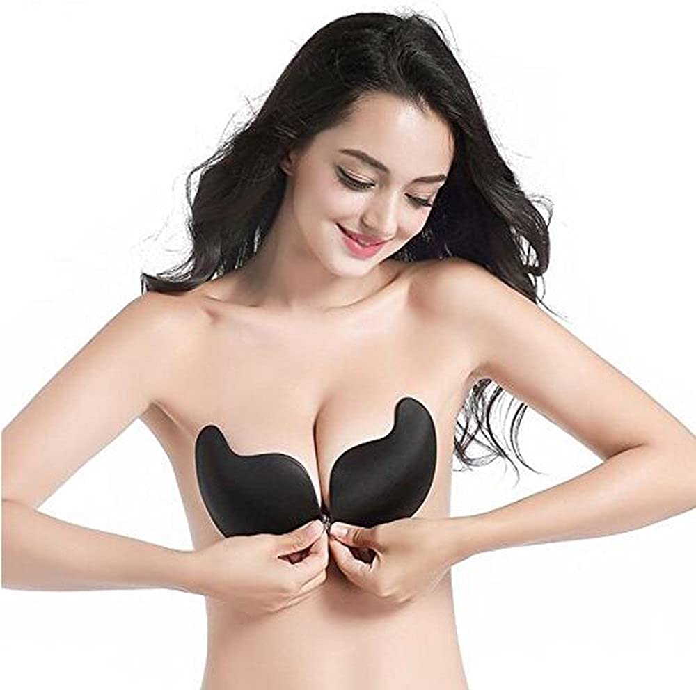 Women Push Up Silicone Mango Self Adhesive Bra Sticky Invisible Push up  Silicone Bras by JUST4U