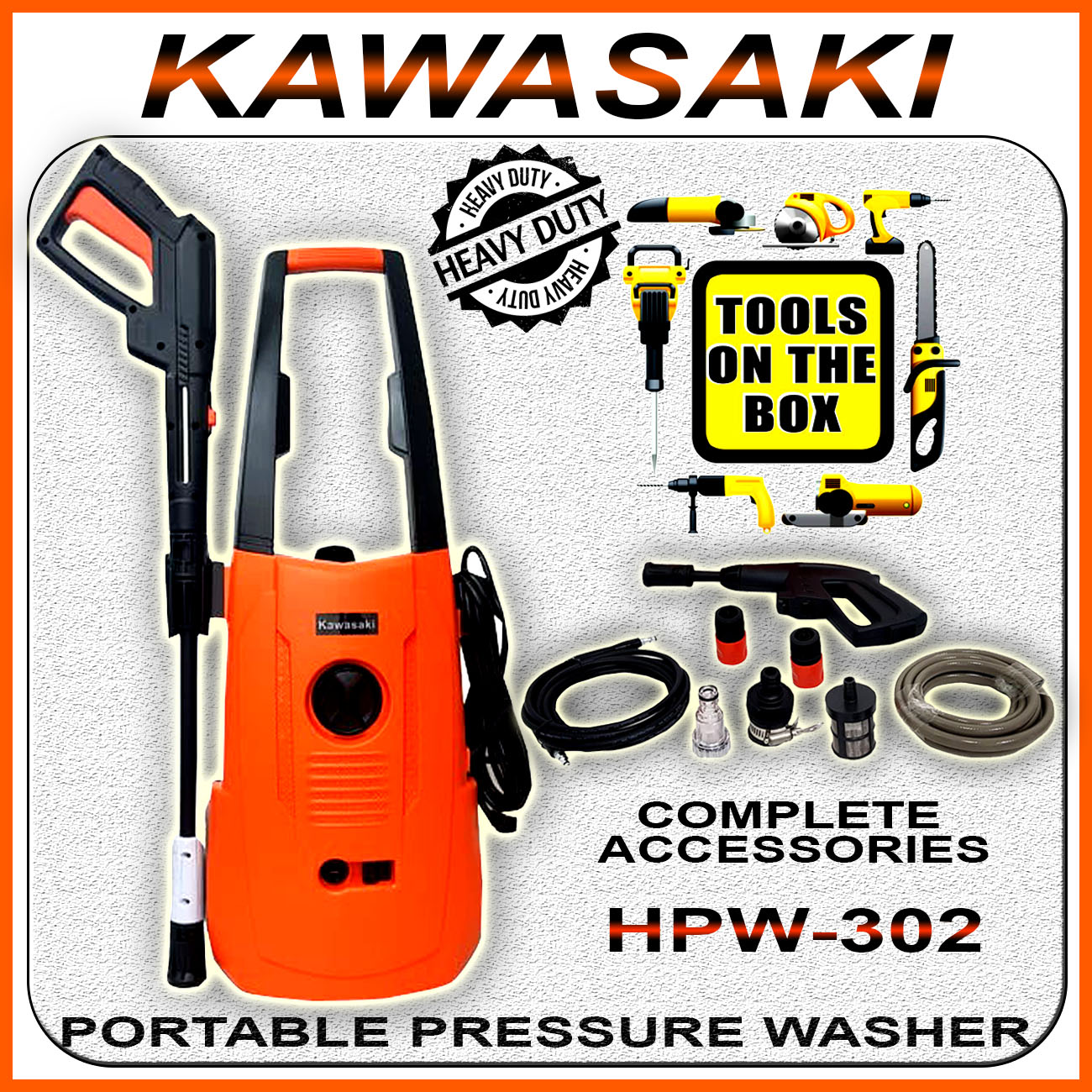Kawasaki HPW302 Portable Power Sprayer Pressure Washer Lazada PH