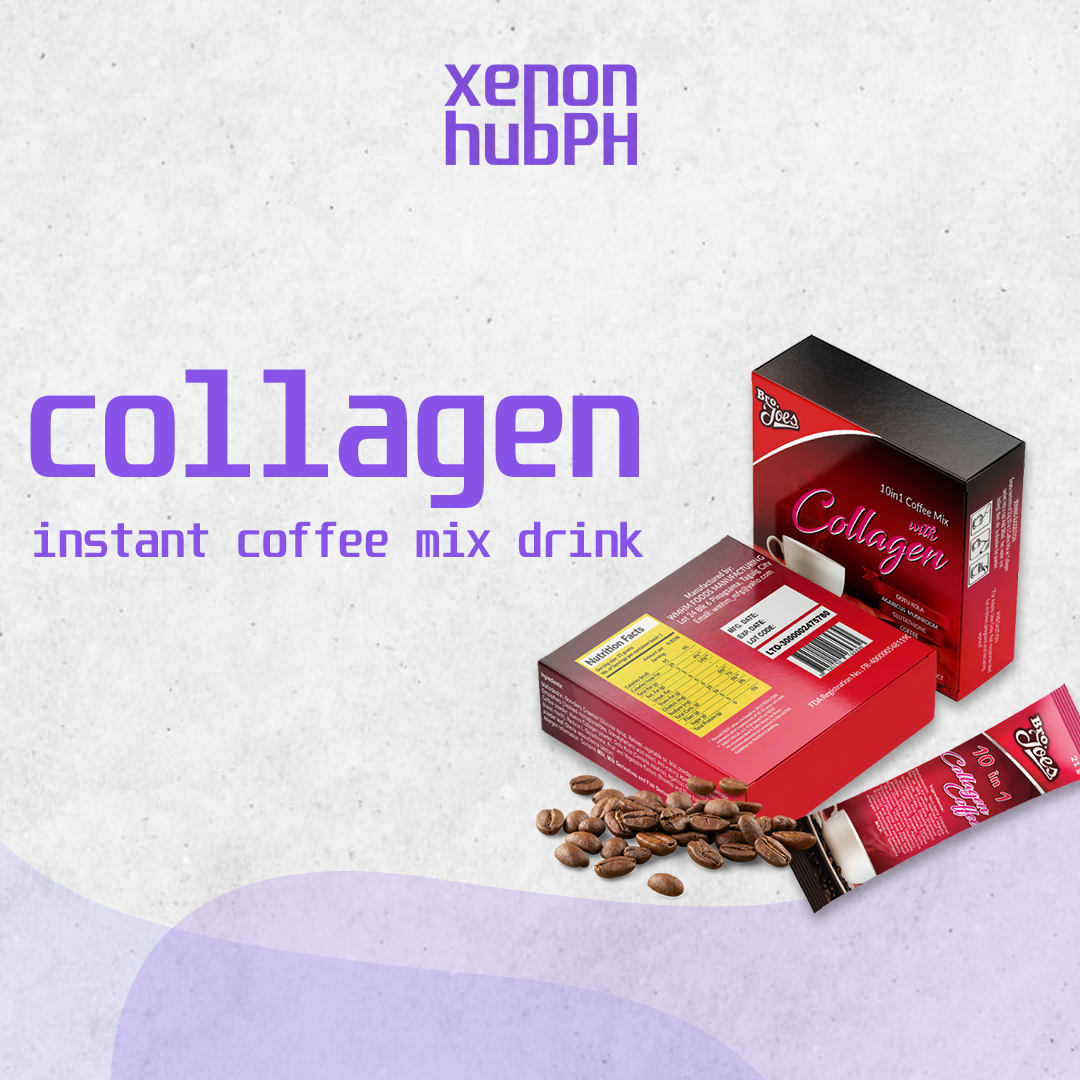 Bro. Joe's Collagen Coffee 10 in 1 (1box 10 sachet) With Glutathione