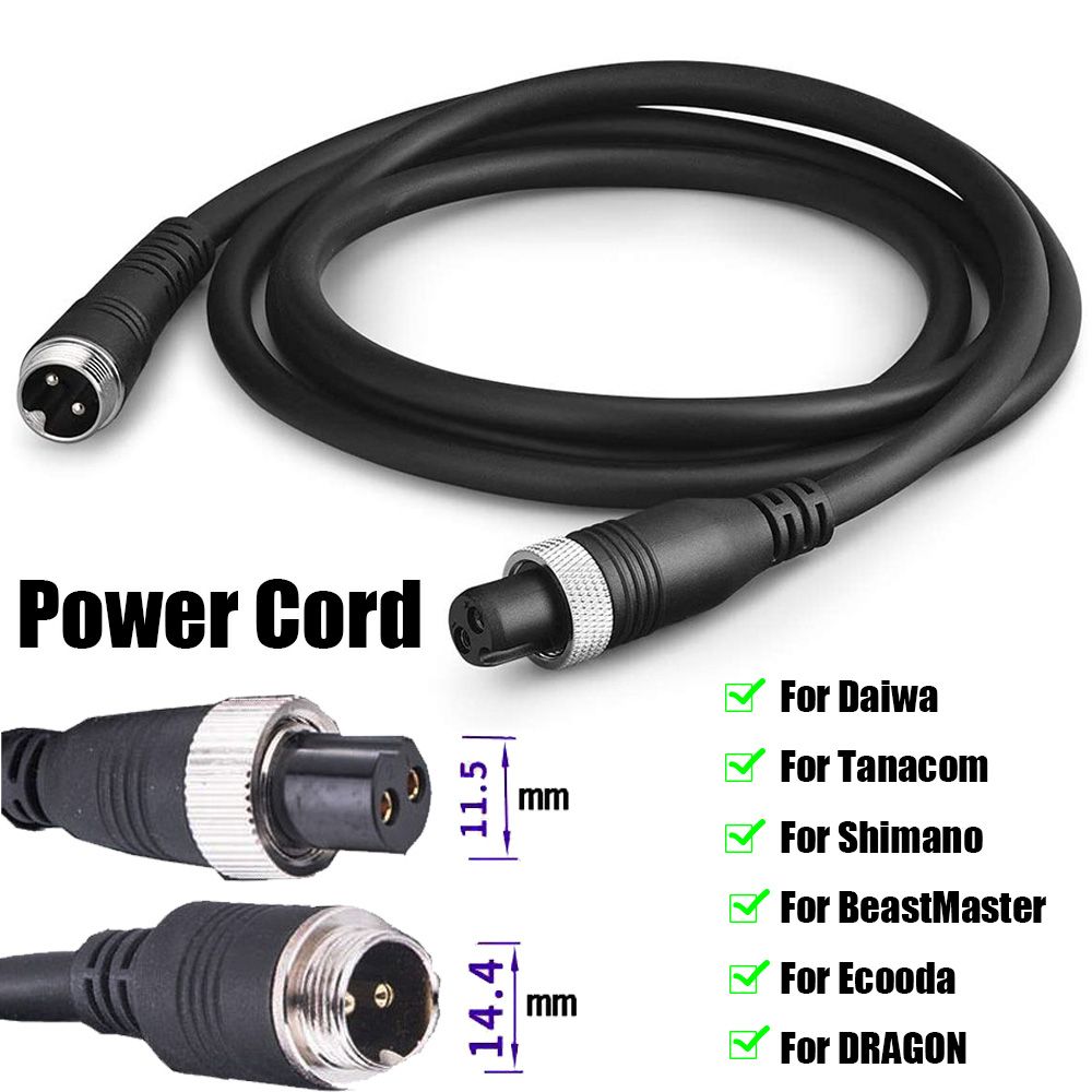Ready Stock+Fast Delivery】 Replacement Power Cord Electric Fishing Reel  Cable For Shim ano/Daiwa Battery Connection Line Durable 2-Pin Accessories