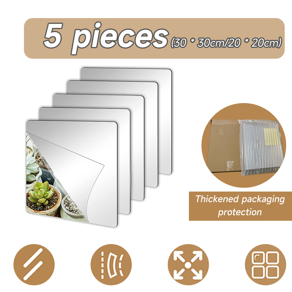 KEYCOOL HD Mirror wall fullbody Selfadhesive wall mirror whole body