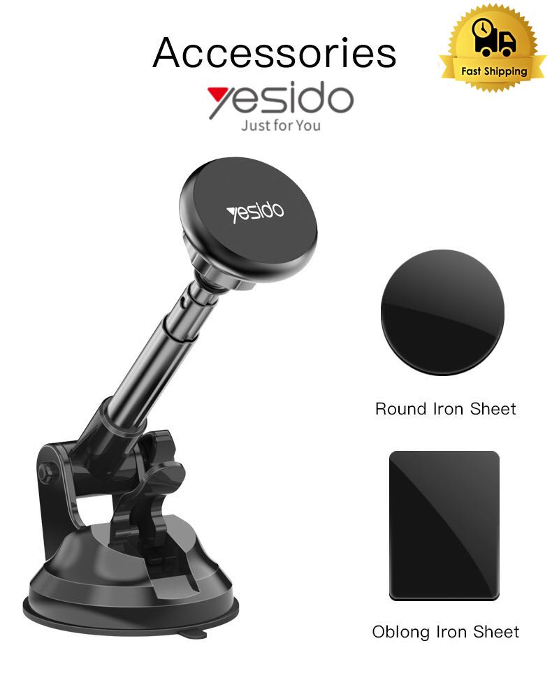 YESIDO C41 Aluminum Alloy Telescopic Car Phone Holder Stand