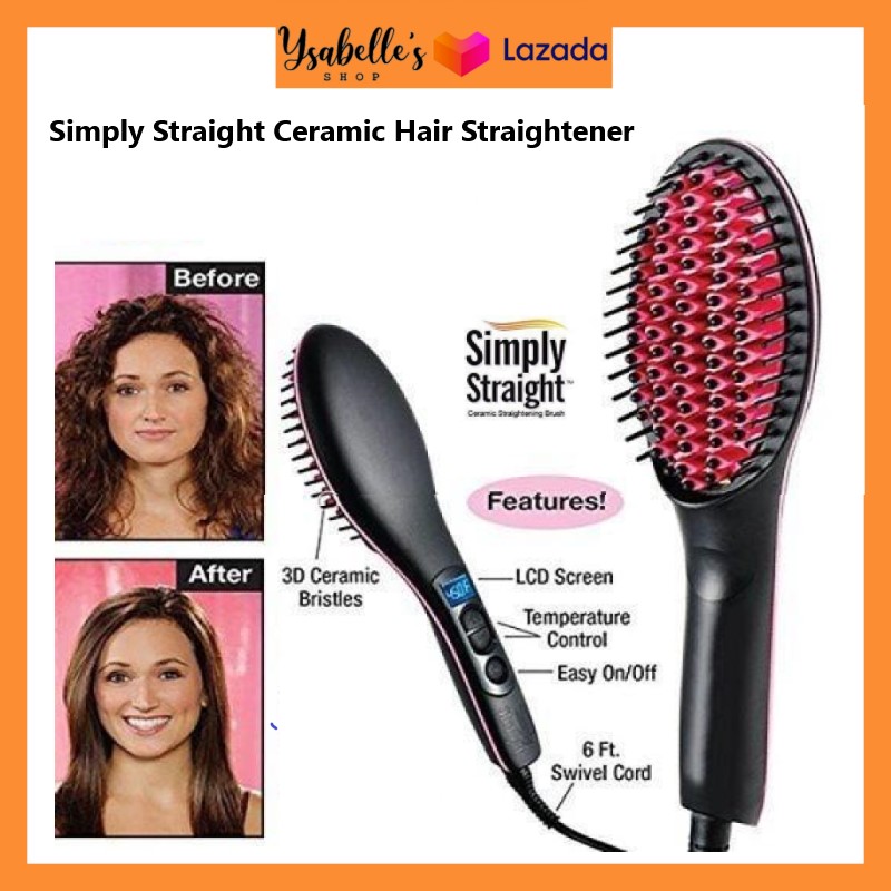 makeover essentials ceramic straightening brush