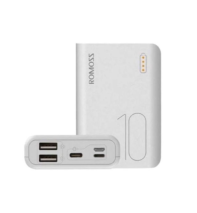 ROMOSS Simple 10 10000mAh Portable Fast Charger Device Power Bank ...