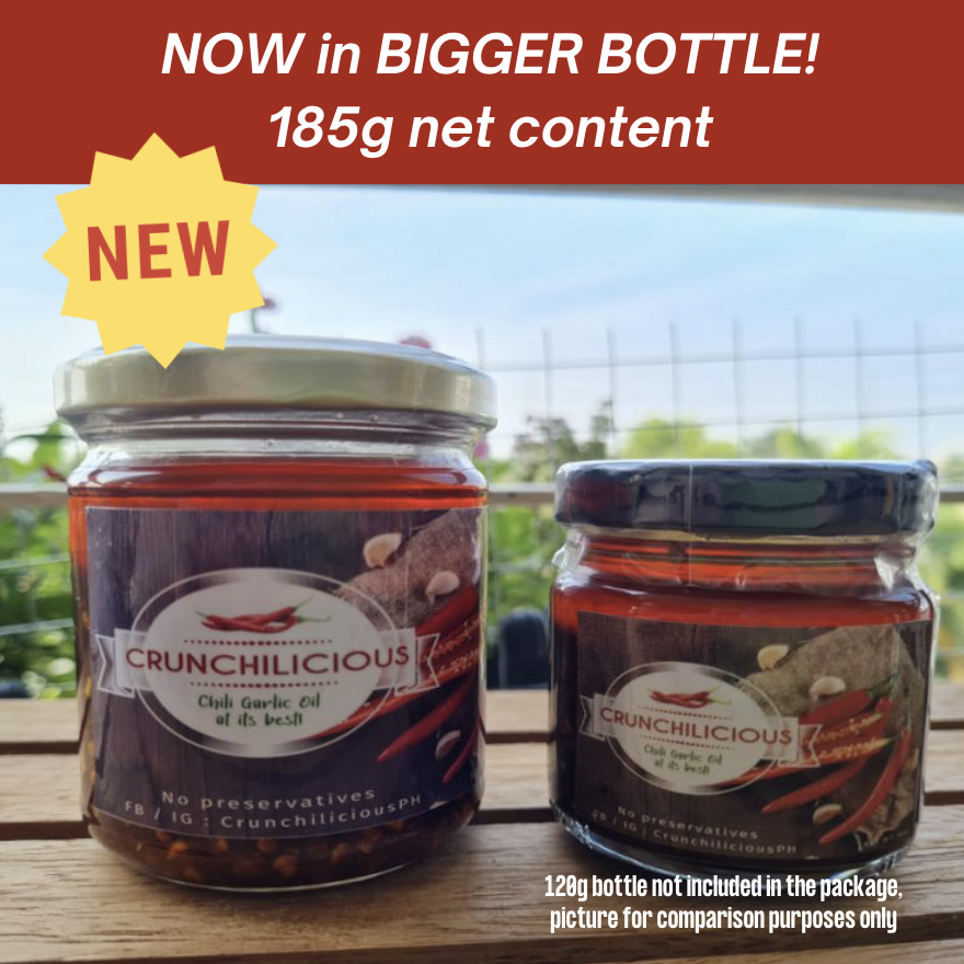 Crunchilicious Chili Garlic Oil 185g (Original Blend / Extra Hot