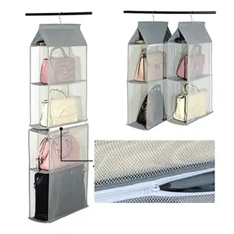 Detachable 6 Compartment Organizer Pouch Hanging Handbag Organizer