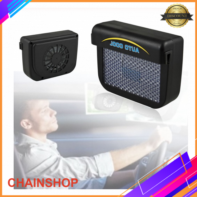 Auto Cool Solar Powered Fan Car Auto Air for Environmental