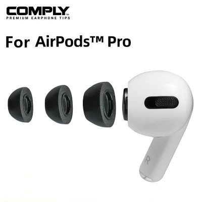 Comply Memory Foam EarTips Cap cover for AirPods Pro C Earplugs (3 Pairs)