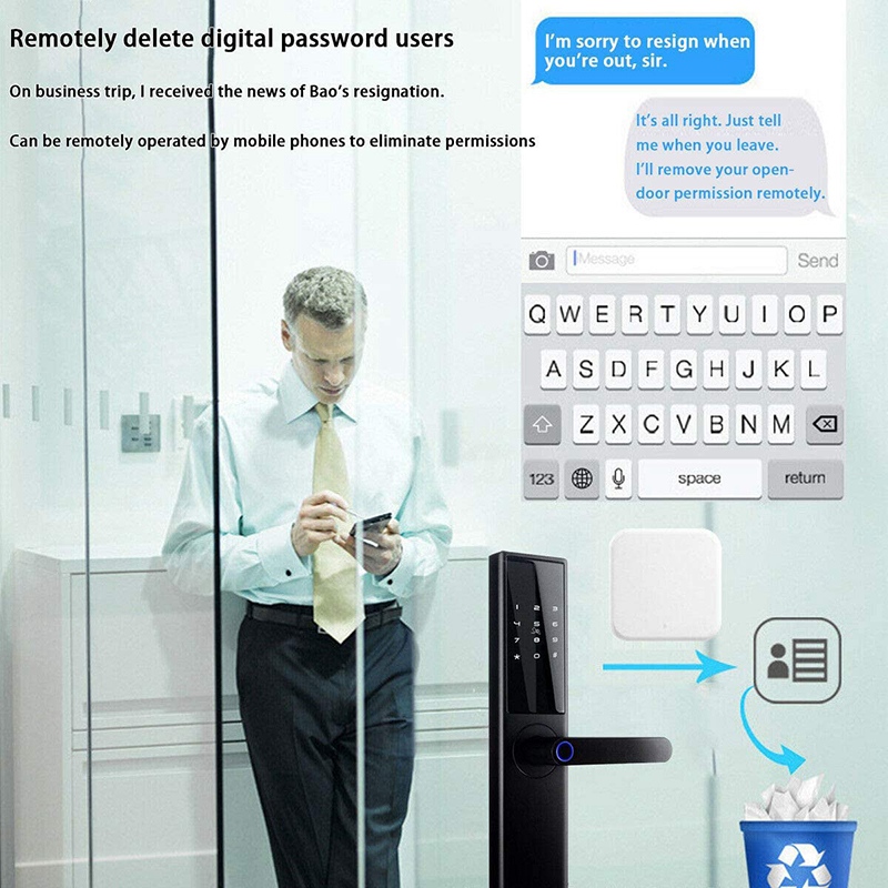 Bluetooth Wifi Gateway Fingerprint Password Smart Electronic Door Lock Home Bridge Ttlock App Control Gateway Hub