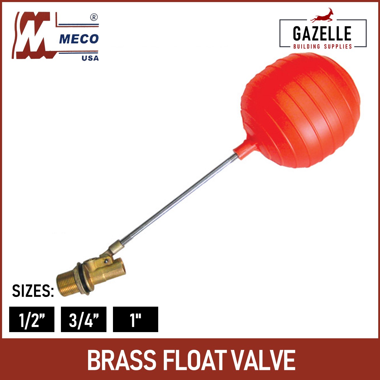 Meco Brass Float Valve 1/2 / 3/4 / 1 103 Lazada PH