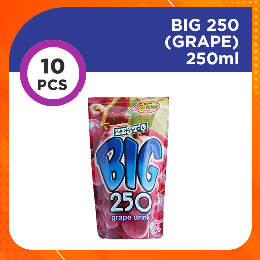 Zest-O BIG 250 Grape (10 x 250ml) | Lazada PH