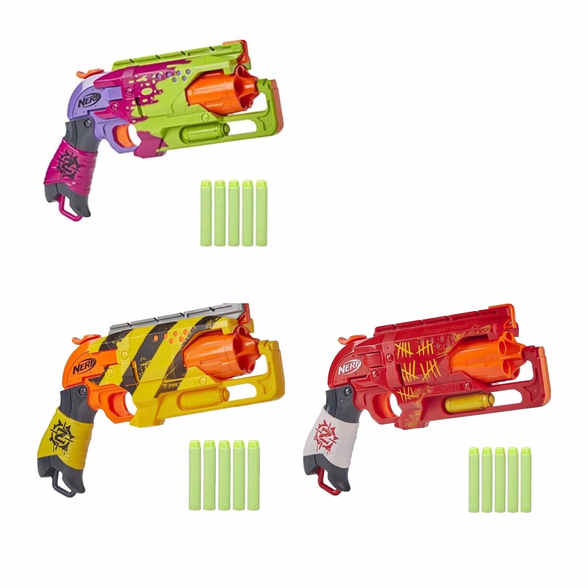 Nerf Zombie Strike Hammershot Blaster - Orange Trigger, (Available in 3 colors) (FREE - 10pcs. Elite Darts) | Lazada PH