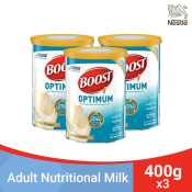 NESTLE BOOST Optimum Vanilla Adult Milk Powder 400g - 3 Pack