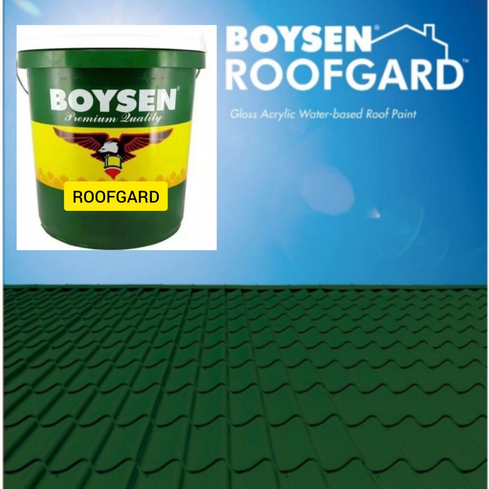 Boysen Roofgard Roof Gard Roofguard Roof Guard Roof Paint 16 Liters 1 Pail Lazada PH
