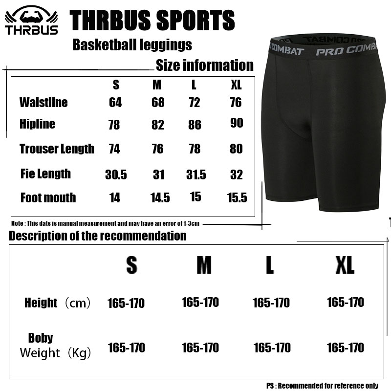 THRBUS Basketball Leggings For Men Sports Leggings Compression