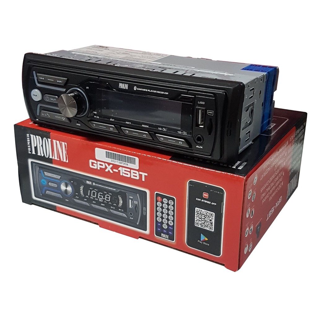 AUTO Proline GPX15BT Car Stereo w/ AM/FM Bluetooth USB MP3 Player