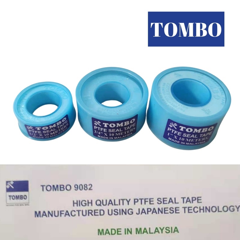 Tombo Teflon Tape 1/2 3/4 1 PTFE Seal Tape Water Pipe Thread Sealant