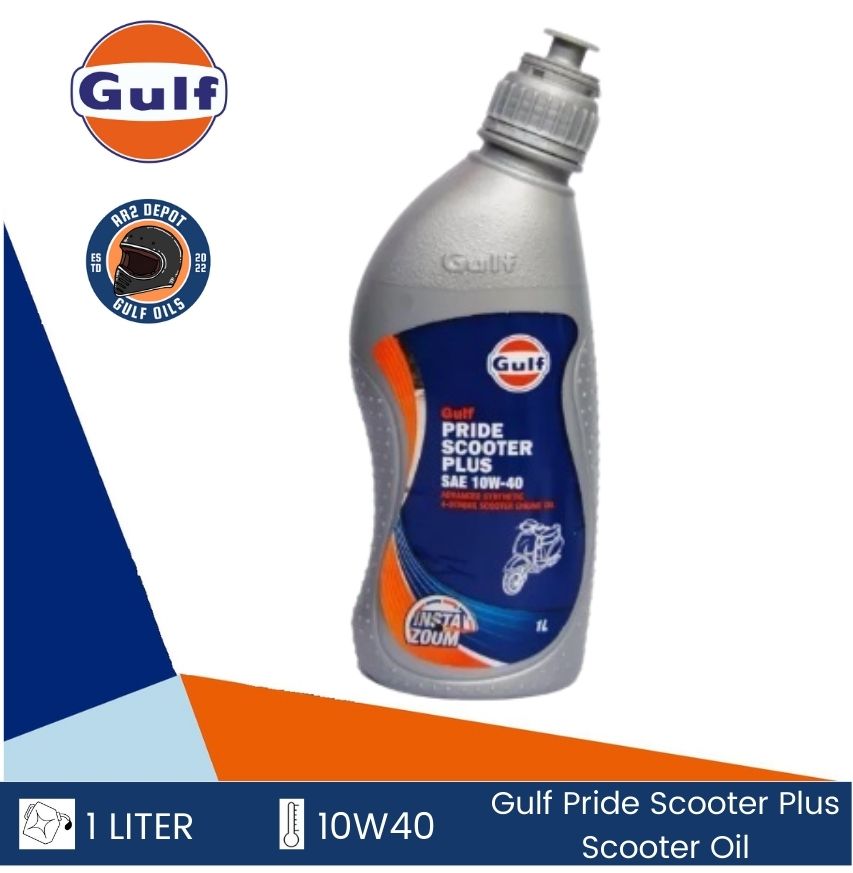 GULF PRIDE SCOOTER PLUS 10W40 1Liter Premium 4Stroke Motorcycle