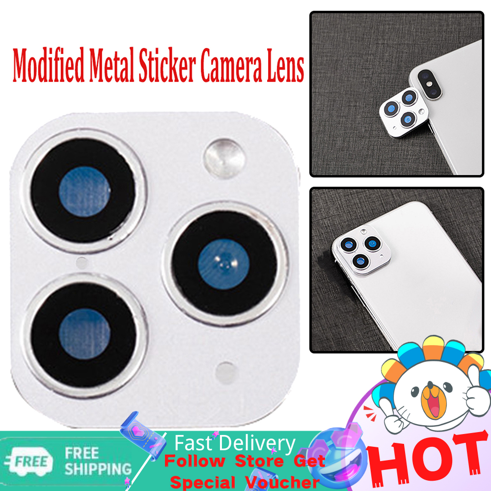 Fake Camera Lens Protector Modified Sticker Seconds Change Fr iPhone12 to  12 Pro