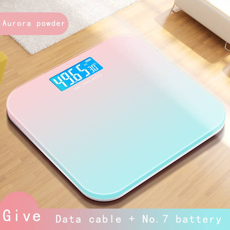 LED Electronic Digital Tempered Glass Body Weighing Scale Home High
