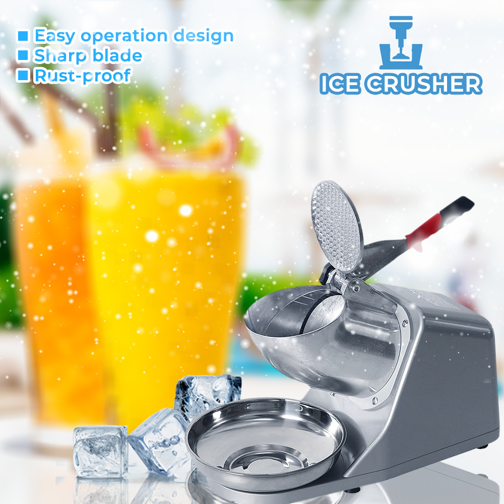 Heavy Duty Ice Crusher Electric Ice Smashing Machine 500W Smashing