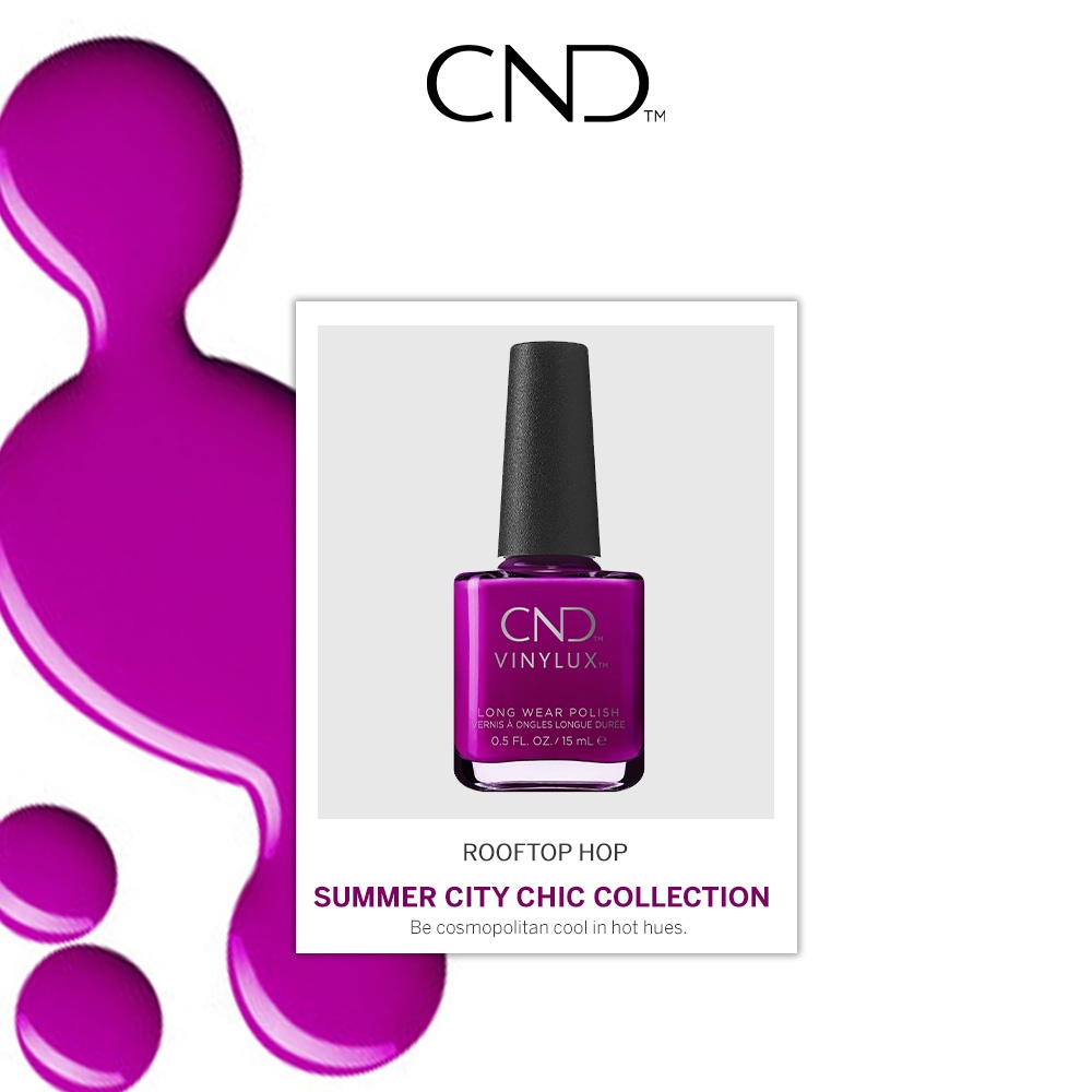 CND Vinylux Rooftop Hop 377 Long Wear Polish 15ml REGULAR NAIL POLISH